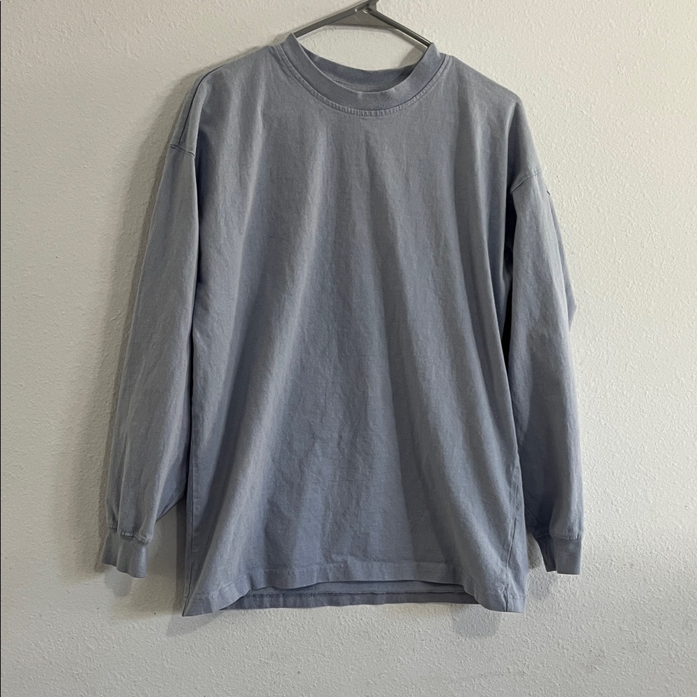 Classic light blue/grey Long Sleeve Tee for Men